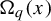 upper Omega Subscript q Baseline left parenthesis x right parenthesis