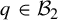 q element of upper B 2