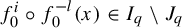 f 0 Superscript i Baseline ring f 0 Superscript negative l Baseline left parenthesis x right parenthesis element of upper I Subscript q Baseline divided by upper J Subscript q