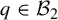 q element of upper B 2