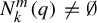 upper N Subscript k Superscript m Baseline left parenthesis q right parenthesis not equals backslash emptyset