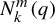 upper N Subscript k Superscript m Baseline left parenthesis q right parenthesis