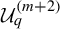 upper U Subscript q Superscript left parenthesis m plus 2 right parenthesis