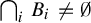 backslash leftcap Subscript i Baseline upper B Subscript i Baseline not equals backslash emptyset
