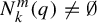 upper N Subscript k Superscript m Baseline left parenthesis q right parenthesis not equals backslash emptyset