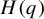 upper H left parenthesis q right parenthesis