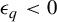 epsilon Subscript q Baseline less than 0