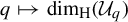 q right arrow from bar backslash dimension Subscript normal upper H Baseline left parenthesis upper U Subscript q Baseline right parenthesis