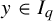 y element of upper I Subscript q