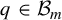 q element of upper B Subscript m