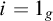 i equals 1 Subscript g