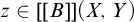 z element of upper B right bracket right bracket left parenthesis upper X comma upper Y right parenthesis