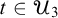 t element of upper U 3