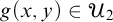 g left parenthesis x comma y right parenthesis element of upper U 2