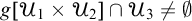 g upper U 1 times upper U 2 intersection upper U 3 not equals backslash emptyset