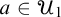 a element of upper U 1