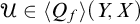 script upper U element of left angle bracket upper Q Subscript f Baseline right angle bracket left parenthesis upper Y comma upper X right parenthesis