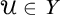 script upper U element of upper Y