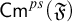 backslash operatorname upper C m Superscript p s Baseline left parenthesis German upper F right parenthesis
