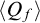 left angle bracket upper Q Subscript f Baseline right angle bracket