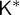 upper K Superscript asterisk