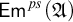 backslash operatorname upper E m Superscript p s Baseline left parenthesis German upper A right parenthesis