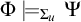 upper Phi models Subscript upper Sigma Sub Subscript u Baseline upper Psi