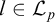 l element of upper L Subscript p