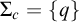 upper Sigma Subscript c Baseline equals StartSet q EndSet