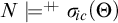 upper N models Superscript plus backslash exclamation mark backslash exclamation mark plus Baseline sigma Subscript backslash exclamation mark ic Baseline left parenthesis upper Theta right parenthesis