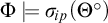 upper Phi models sigma Subscript backslash exclamation mark ip Baseline left parenthesis upper Theta Superscript ring Baseline right parenthesis
