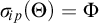 sigma Subscript backslash exclamation mark ip Baseline left parenthesis upper Theta right parenthesis equals upper Phi