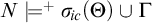 upper N models Superscript plus Baseline sigma Subscript backslash exclamation mark ic Baseline left parenthesis upper Theta right parenthesis union upper Gamma