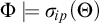 upper Phi models sigma Subscript backslash exclamation mark ip Baseline left parenthesis upper Theta right parenthesis