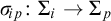 sigma Subscript backslash exclamation mark ip Baseline colon upper Sigma Subscript i Baseline right arrow upper Sigma Subscript p Baseline
