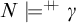 upper N models Superscript plus backslash exclamation mark backslash exclamation mark plus Baseline gamma