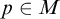 p element of upper M