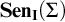 upper S e n Subscript bold upper I Baseline left parenthesis upper Sigma right parenthesis