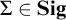 upper Sigma element of upper S i g