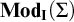 upper M o d Subscript bold upper I Baseline left parenthesis upper Sigma right parenthesis
