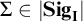 upper Sigma element of StartAbsoluteValue upper S i g Subscript bold upper I Baseline EndAbsoluteValue