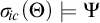 sigma Subscript backslash exclamation mark ic Baseline left parenthesis upper Theta right parenthesis models upper Psi