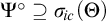 upper Psi Superscript ring Baseline superset of or equal to sigma Subscript backslash exclamation mark ic Baseline left parenthesis upper Theta right parenthesis