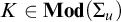 upper K element of upper M o d left parenthesis upper Sigma Subscript u Baseline right parenthesis
