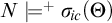 upper N models Superscript plus Baseline sigma Subscript backslash exclamation mark ic Baseline left parenthesis upper Theta right parenthesis