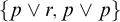 StartSet p or r comma p or p EndSet