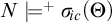 upper N models Superscript plus Baseline sigma Subscript backslash exclamation mark ic Baseline left parenthesis upper Theta right parenthesis