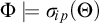 upper Phi models sigma Subscript backslash exclamation mark ip Baseline left parenthesis upper Theta right parenthesis