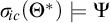 sigma Subscript backslash exclamation mark ic Baseline left parenthesis upper Theta Superscript asterisk Baseline right parenthesis models upper Psi