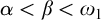 alpha less than beta less than omega 1